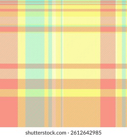 Vibrant pastel plaid pattern in yellow, peach, and mint green.  Perfect for textile designs, website backgrounds, or springthemed projects.