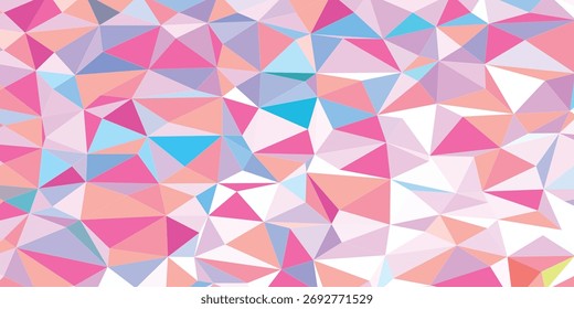 Fondo Abstractas poligonal pastel vibrante en estilo de bajo poli