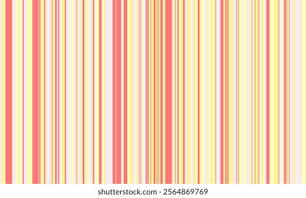 Vibrant pastel stripe pattern.  Perfect for backgrounds, textiles, website design, and more. This cheerful, seamless design features thin vertical stripes in shades of coral, pale yellow, and lavender