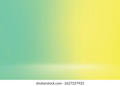 Vibrant pastel tones of green and yellow blending in modern light scene