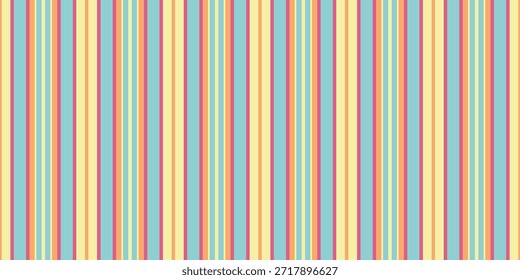 Las vibrantes rayas de Vertical pastel crean un patrón alegre y sin costuras perfecto para fondos, diseño textil o decoración de Sitio web.  Esta Imagen alegre y optimista evoca sensaciones de verano y alegría.