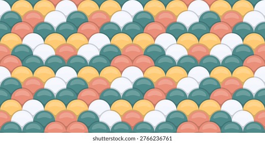 Vibrant pastelcolored scales pattern.  Perfect for website backgrounds, textile designs, or playful branding.