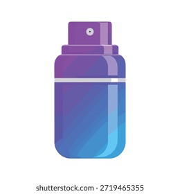 Ilustração vibrante do frasco de perfume com cores de gradiente e design elegante