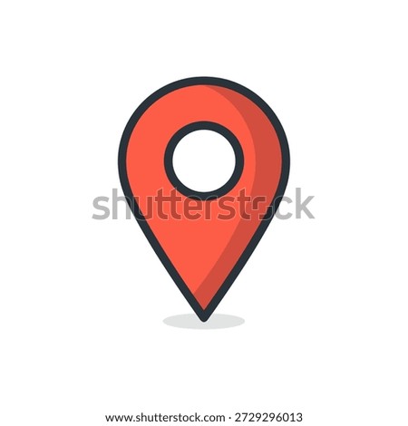 Vibrant Pin Icon for Location Marking