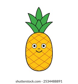 Vibrant Pineapple Clipart Collection for Creative Projects
