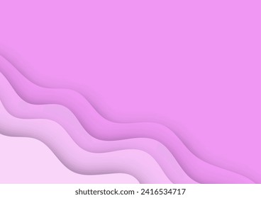 Vibrant pink abstract papercut vector backdrop, perfect for presentations, flyers, posters, and graphic covers