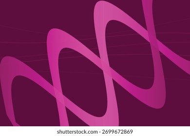 A vibrant pink abstract swirl pattern on a deep purple background, creating a sense of movement and energy.