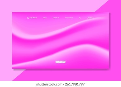 Vibrant Pink Abstract Wave Background for Modern Website Design