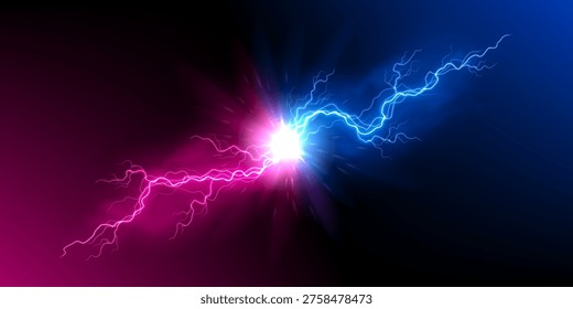 Explosión relámpago rosa y