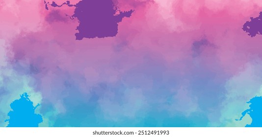 Un Fondo de pantalla ombre rosa y azul vibrante con texturas suaves y parecidas a las acuarelas. Ideal para crear un ambiente relajante y de ensueño.