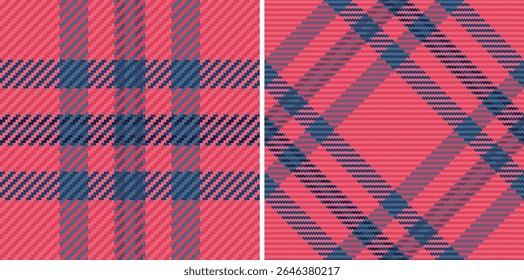 Patrones de cuadros azules rosados vibrantes.  Perfecto para el diseño textil, la moda, la decoración del hogar o los fondos de Sitio web.