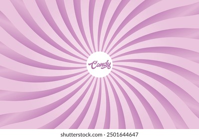 Vibrant pink candy swirl background with dynamic curved lines, ideal for playful and fun design themes.