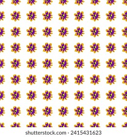 Vibrant pink floral pattern, creating a symmetrical and visually pleasing design.