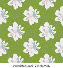 Vibrant pink floral pattern, creating a symmetrical and visually pleasing design.