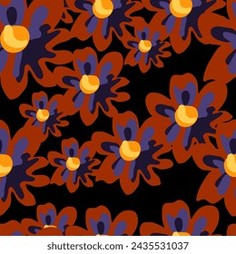 Vibrant pink floral pattern, creating a symmetrical and visually pleasing design.