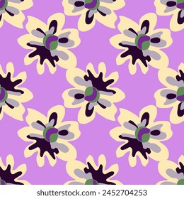 Vibrant pink floral pattern, creating a symmetrical and visually pleasing design.