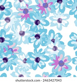 Vibrant pink floral pattern, creating a symmetrical and visually pleasing design.