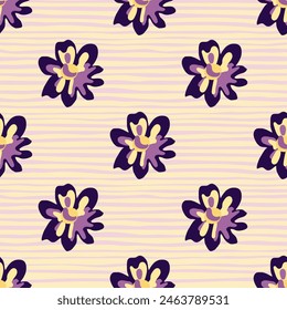 Vibrant pink floral pattern, creating a symmetrical and visually pleasing design.