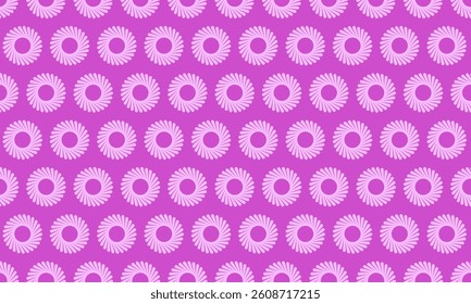 Vibrant pink geometric pattern featuring repeating circular designs.  Perfect for backgrounds, textiles, website design, or any project needing a modern, playful aesthetic.