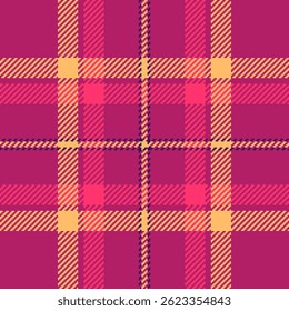 Vibrant pink and gold plaid pattern.  Perfect for textile design, fashion, or website backgrounds.  This cheerful, stylish design evokes feelings of warmth and energy.