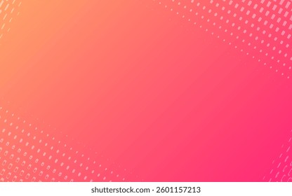 Vibrant pink and orange gradient background with abstract dotted pattern. Perfect for modern designs, beauty, fashion, invitations, social media, and branding