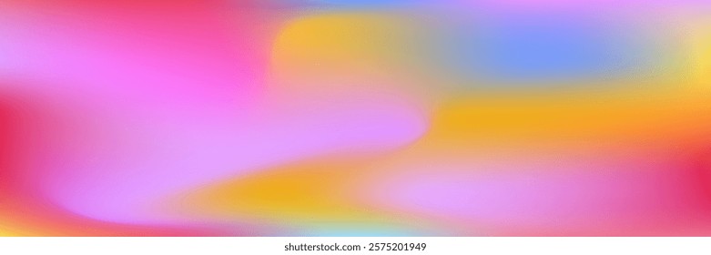 Vibrant Pink Orange Valentine Gradient Background, Modern Abstract Swirl