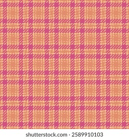 Vibrant pink and peach plaid pattern.  Perfect for textile design, fashion, or website backgrounds.  A seamless texture offering a warm, stylish feel.