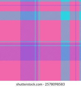 Vibrant pink, purple, and blue plaid pattern.  Perfect for fashion, textile, and web design projects.  A cheerful and trendy seamless texture ideal for backgrounds, prints, and more.