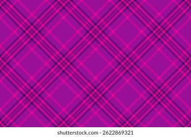 Vibrant pink and purple diagonal plaid pattern.  Perfect for textiles, website backgrounds, or fashion designs. This bold geometric design evokes energy and style.