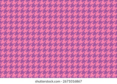 Vibrant pink and purple houndstooth pattern.  Perfect for fashion, textile, or website backgrounds. This classic design offers a playful, modern aesthetic.