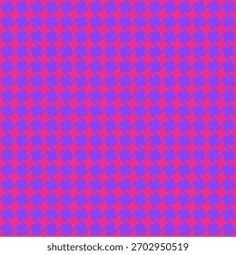 Vibrant pink and purple houndstooth pattern.  Perfect for textile design, fashion, website backgrounds, or any project needing a bold, geometric texture.