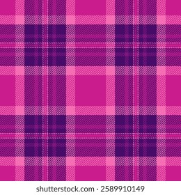 Vibrant pink and purple plaid pattern.  Perfect for textile design, fashion, or website backgrounds.