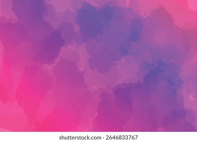 Vibrant pink and purple watercolor background with soft blends.