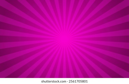 A vibrant pink radial burst background featuring glowing light and sharp rays, ideal for bold and modern design projects.
