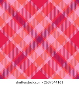 Vibrant pink and red plaid pattern.  Perfect for textile design, fashion, or website backgrounds. This seamless texture offers a bold, energetic aesthetic, symbolizing energy and style.