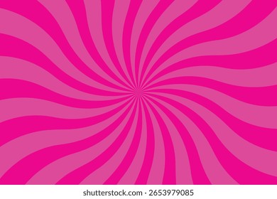 Vibrant Pink Spiral Background with Retro Hypnotic Swirl Pattern