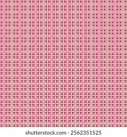 Vibrant Pink Star Ikat Pattern Seamless Design