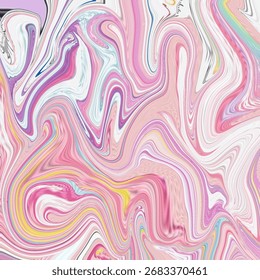 Vibrant pink swirl abstract with flowing marble textures and fluid design, perfect for modern art, backgrounds, or fashion inspiration.