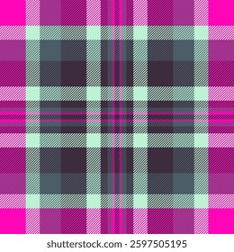 Vibrant pink, teal, and mint plaid pattern.  Perfect for textiles, fashion, or web design.