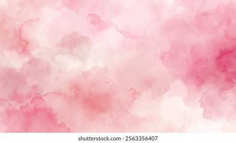 Vibrant pink watercolor swirls create a dynamic and artistic visual experience.