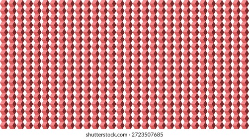 Vibrant pink and white geometric pattern illustration for design and decoration with hexagon pattern and vibrant design and repeating pattern