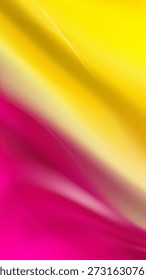 Fluxo abstrato rosa vibrante e amarelo