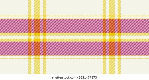 Vibrant pink, yellow, and orange plaid pattern.  Perfect for textile design, website backgrounds, or creating a cheerful, summery aesthetic.