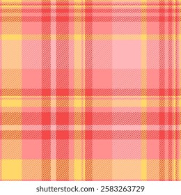 Vibrant pink and yellow plaid pattern.  Perfect for textile design, fashion, home decor, and website backgrounds.  Seamless repeat texture adds a cheerful, modern touch to any project.