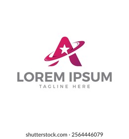 A vibrant, pink-purple logo featuring a stylized letter "A" with a white star inside.