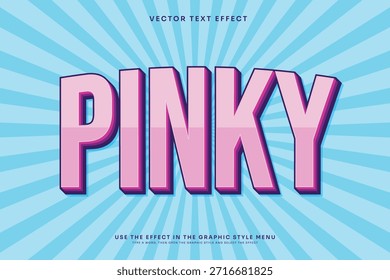 Efecto de texto 3D rosado vibrante con fondo retro Sunburst