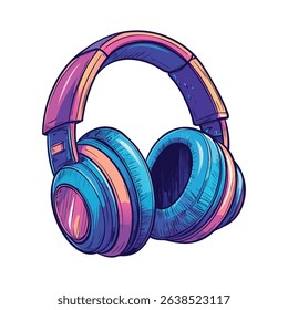 Vibrant Pixel Art Headphones Music Audio and Sound Design Inspiration