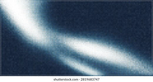 Vibrant pixelated abstract face design using colorful dots on a dark grid background for creative digital art projects.