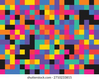 A vibrant pixelated background with a retro feel perfect for adding a touch of nostalgia to your designs