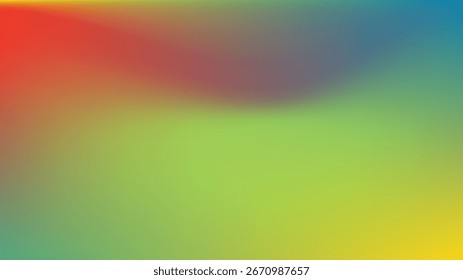 Um gradiente vibrante, com pixels, em transição de vermelho e roxo para verde e amarelo, criando um plano de fundo suave e abstrato.